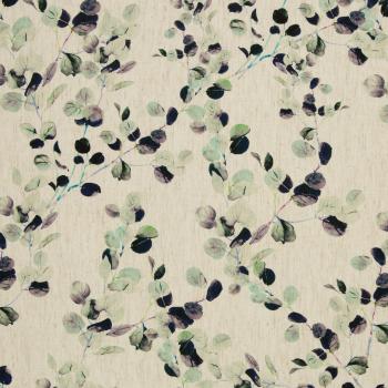 Viskose Leinen Madeira Zweige beige/hellmint von Swafing